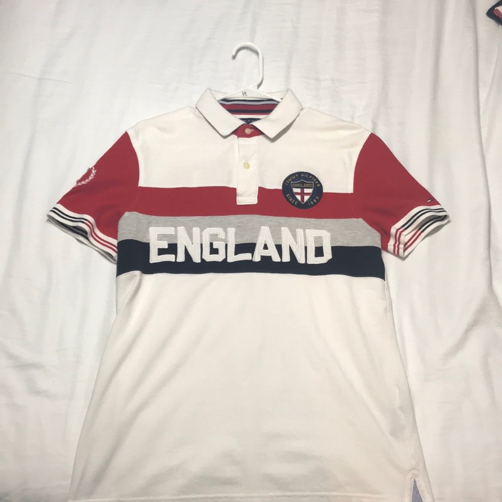 TOMMY HILFIGER MENS POLO SHIRT SZ M